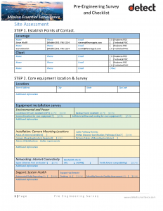 Pre Engineering Survey and Checklist SAMPLE_Page_01